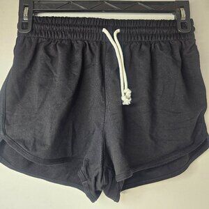 Flirtitude Active Black Sweat Shorts Women Athletic Casual Solid Size M